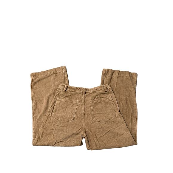 vestique khakis soft corduroy flared leg jeans size L large cotton patch pockets - Picture 5 of 12